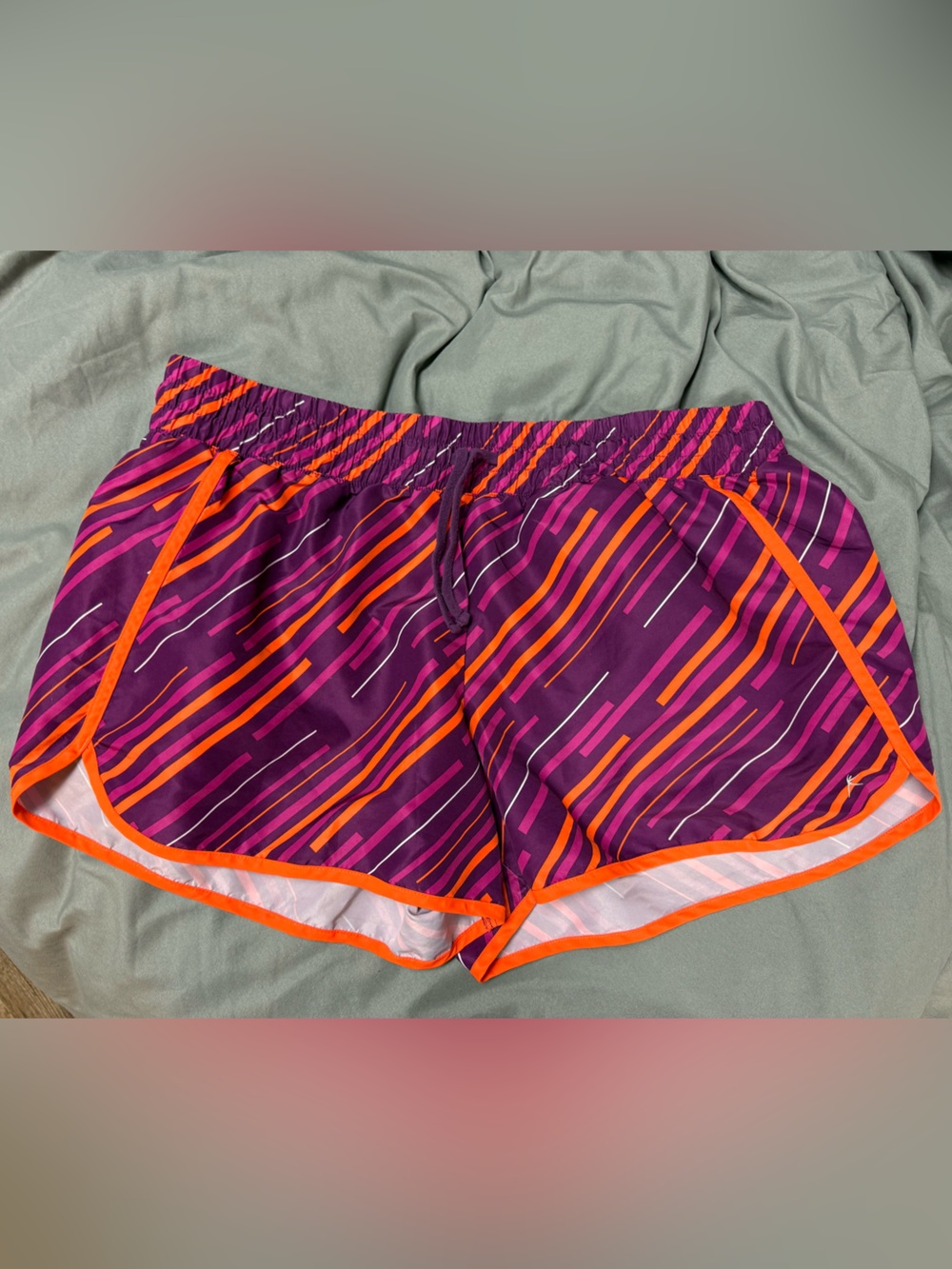 Athletic Works Black Athletic Shorts with Logo - Picture 8 of 9